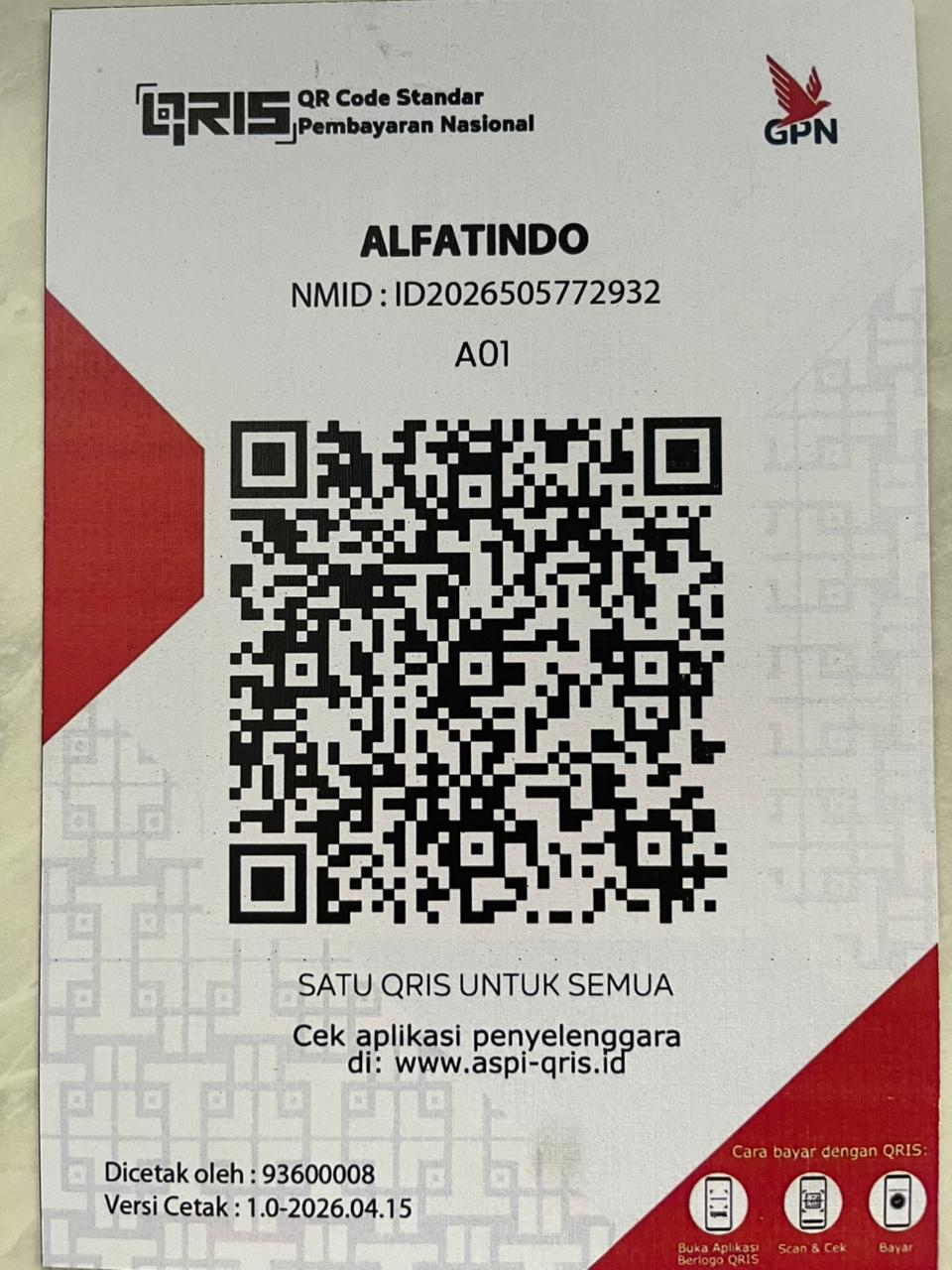 QRIS Alfatindo